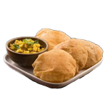Garlic Mushroom Poori 